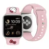 Hello Kitty HKAWLSCHBLP Silikoninis dirželis Apple Watch 42/44/45/49mm rožinis