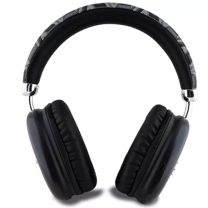 Guess Gcube Metallic Script Logo On-Ear Bluetooth Headphones Black