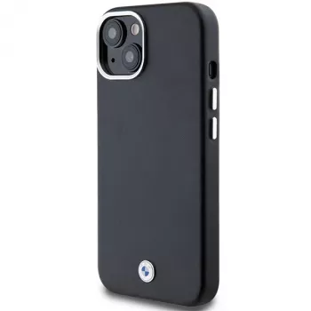 BMW BMHMP14S23PUFWK Signature Wrapped Metal MagSafe Dėklas, skirtas iPhone 14 / 15 / 13 6,1 inch juodas