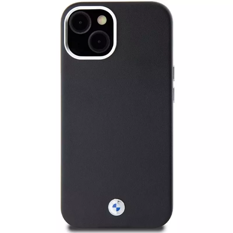 BMW M Collection Signature Wrapped Metal MagSafe Dėklas, skirtas iPhone 15 Plus / 14 Plus – Juodas