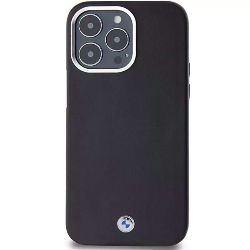 BMW Signature Wrapped Metal MagSafe Case, skirta iPhone 15 Pro Max 6,7 inch, juoda