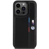 BMW Perforated Tricolor Line Hard Case, skirta Apple iPhone 15 Pro 6.1, juoda