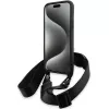 BMW M Edition Carbon Stripe & Strap Hard Case, skirta iPhone 15 Plus / 14 Plus 6,7 inch, juoda