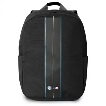 BMW BMBP15COMPVSKL 16 inch kuprinė nešiojamam kompiuteriui, juoda, nailonas, mėlyna juostelė