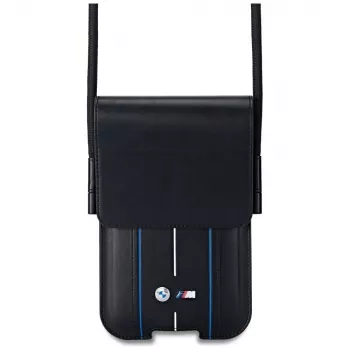 BMW Phone Pouch Blue Stripes Black