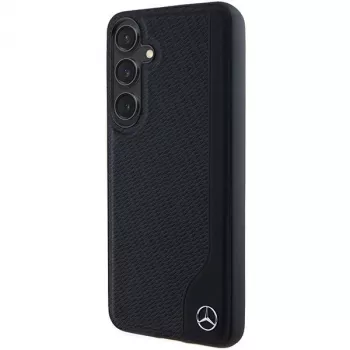 Mercedes-Benz MEHMS24S23RBGVK S24 S921 Black Hardcase Leather Debossed Line MagSafe, Samsung Galaxy S24
