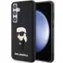 Karl Lagerfeld KLHCS24S3DRKINK S24 S921 Black Hardcase 3D Rubber Ikonik, skirtas Samsung Galaxy S24