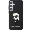 Karl Lagerfeld KLHCS24S3DRKINK S24 S921 Black Hardcase 3D Rubber Ikonik, skirtas Samsung Galaxy S24