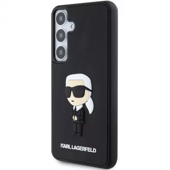 Karl Lagerfeld KLHCS24M3DRKINK Hardcase 3D Rubber Ikonik Samsung Galaxy S24+ Juoda