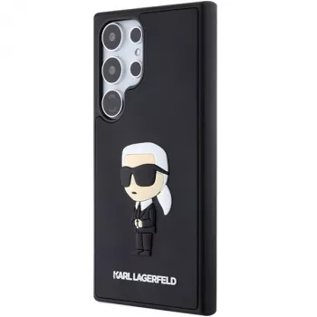Karl Lagerfeld KLHCS24L3DRKINK Hardcase 3D Rubber Ikonik, skirta Samsung Galaxy S24 Ultra – juoda