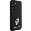 Karl Lagerfeld KLHCS23SSMHKCNPK S23 S911 Hardcase Black Silicone Karl & Choupette Metal Pin