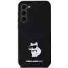 Karl Lagerfeld KLHCS23MSMHCNPK S23+ S916 Black Hardcase Silicone Choupette Metal Pin
