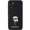 Karl Lagerfeld KLHCS23MSMHKNPK Silikoninis Ikonik Metal Pin dėklas, skirtas Samsung Galaxy S23+, juodas