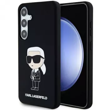 Karl Lagerfeld KLHCS24MSNIKBCK Ikonik Silicone Case, Samsung Galaxy S24+ (SM-S926), juoda