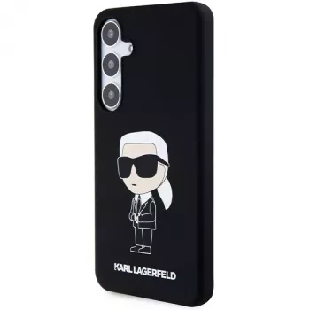 Karl Lagerfeld KLHCS24MSNIKBCK Ikonik Silicone Case, Samsung Galaxy S24+ (SM-S926), juoda