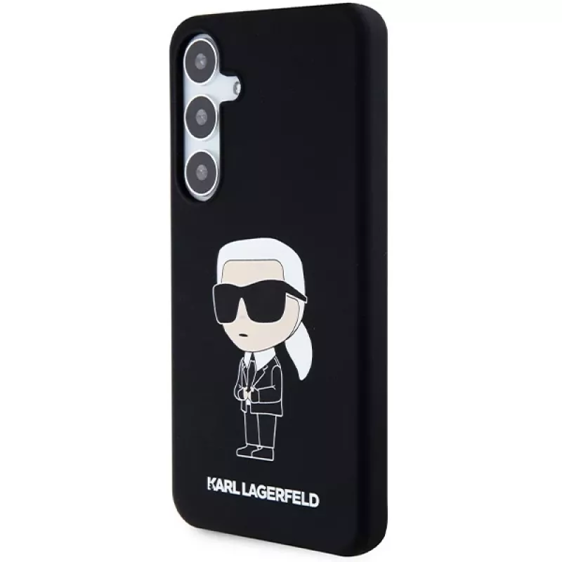 Karl Lagerfeld KLHCS24MSNIKBCK Ikonik Silicone Case, Samsung Galaxy S24+ (SM-S926), juoda