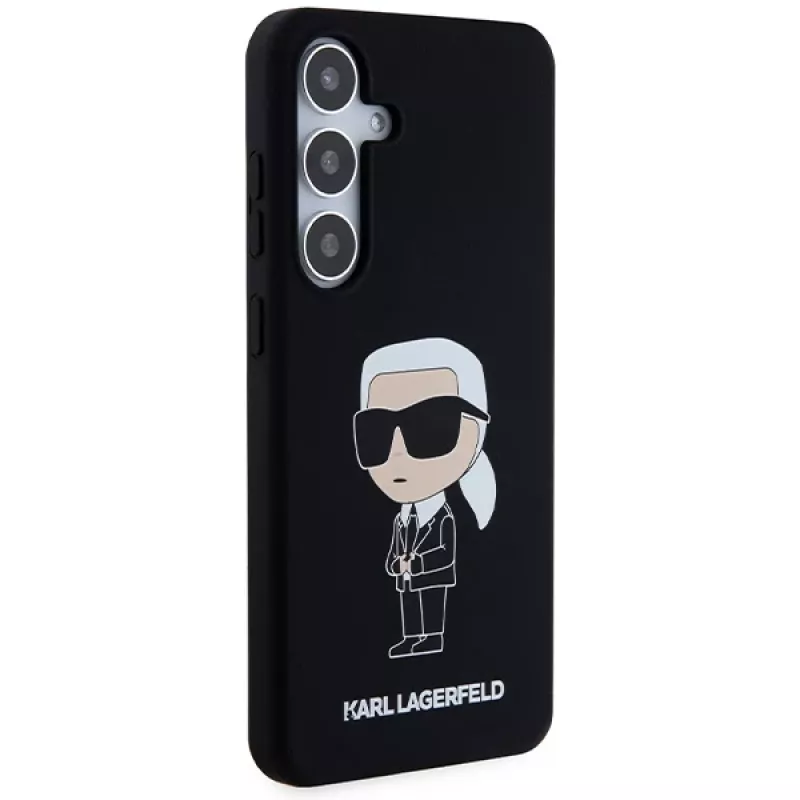 Karl Lagerfeld KLHCS24MSNIKBCK Ikonik Silicone Case, Samsung Galaxy S24+ (SM-S926), juoda