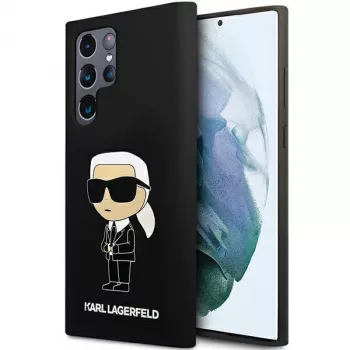 Karl Lagerfeld Ikonik Silicone Case, Samsung Galaxy S24 Ultra, juoda