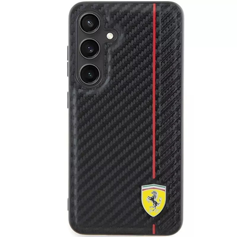 Ferrari FEHCS24MN3DUR S24+ S926 Black Hardcase Carbon Printed Line