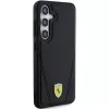 Ferrari FEHMS24MP3BAK Hot Stamp V Lines MagSafe Hard Case, Samsung Galaxy S24+, juoda