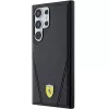Ferrari FEHMS24LP3BAK Hardcase, Samsung Galaxy S24 Ultra, juoda, Hot Stamp V Lines, MagSafe