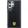 Ferrari FEHMS24LP3BAK Hardcase, Samsung Galaxy S24 Ultra, juoda, Hot Stamp V Lines, MagSafe