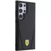 Ferrari FEHMS24LP3BAK Hardcase, Samsung Galaxy S24 Ultra, juoda, Hot Stamp V Lines, MagSafe