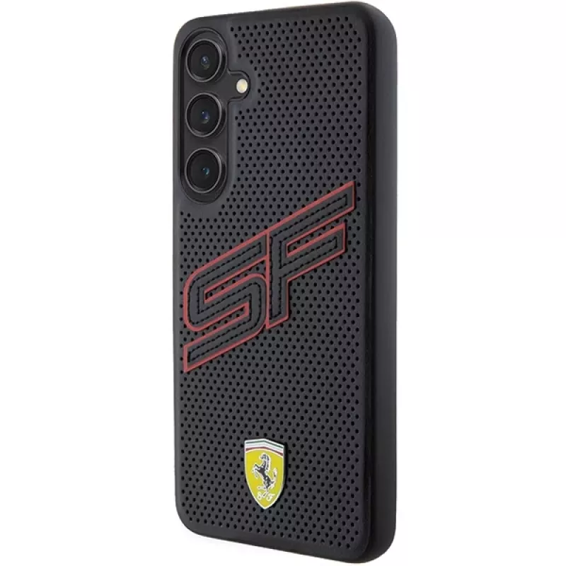 Ferrari FEHCS24SPINK S24 S921 Black Hardcase Big SF Perforated for Samsung Galaxy S24