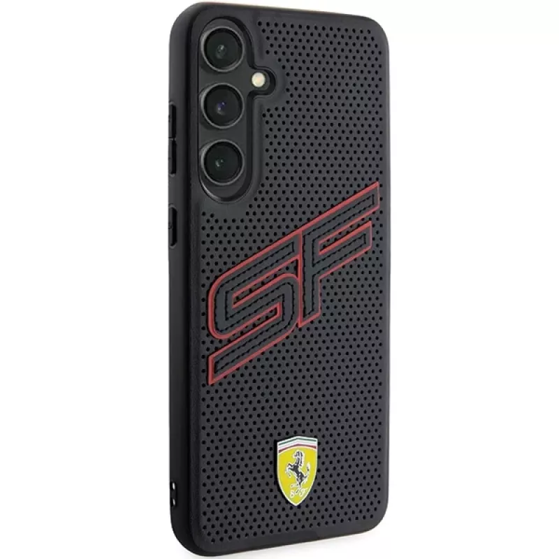 Ferrari FEHCS24SPINK S24 S921 Black Hardcase Big SF Perforated for Samsung Galaxy S24