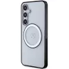 MERCEDES-BENZ MEHMS24S23HUOKC Skaidrus kietas dėklas Samsung Galaxy S24 su atspaustu logotipu ir MagSafe