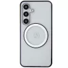 MERCEDES-BENZ MEHMS24S23HUOKC Skaidrus kietas dėklas Samsung Galaxy S24 su atspaustu logotipu ir MagSafe