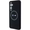 BMW M Collection Silicone Hard Case su žiediniu laikikliu ir MagSafe Samsung Galaxy S24+ (SM-S926) - Juoda
