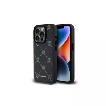 Karl Lagerfeld KLHMP15LPGKHPHK iPhone 15 Pro 6,1 inch Black MagSafe Karl Head Back Cover