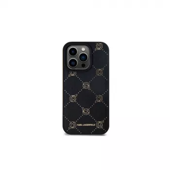 Karl Lagerfeld KLHMP15LPGKHPHK iPhone 15 Pro 6,1 inch Black MagSafe Karl Head Back Cover
