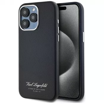 Karl Lagerfeld Hotel RSG Dėklas, skirtas Apple iPhone 15 Pro, juodas