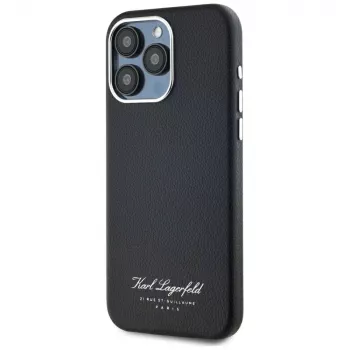 Karl Lagerfeld Hotel RSG Dėklas, skirtas Apple iPhone 15 Pro, juodas