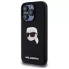 Karl Lagerfeld KLHMP15LSKHPPLK iPhone 15 Pro 6.1 Black Hardcase Silicone Karl Head Print MagSafe