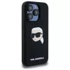Karl Lagerfeld KLHMP15LSKHPPLK iPhone 15 Pro 6.1 Black Hardcase Silicone Karl Head Print MagSafe