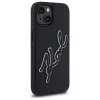 Karl Lagerfeld KLHCP15S3DRKSDLK iPhone 15 6,1 inch Black Hardcase 3D Rubber Signature