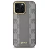 DKNY DKHMP14XPCPVSLE iPhone 14 Pro Max 6,7 inch Hardcase Leather Checkered Mono Pattern MagSafe Beige