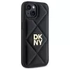 DKNY DKHCP15SPQDSLK Quilted Stack Logo Back Cover for Apple iPhone 15 6,1 inch Juoda