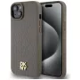 DKNY DKHMP15MPSHRPSW Hardcase Leather Pattern with Metal Logo MagSafe, skirtas iPhone 15 Plus / 14 Plus 6,7 inch rudas
