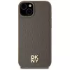 DKNY DKHMP15MPSHRPSW Hardcase Leather Pattern with Metal Logo MagSafe, skirtas iPhone 15 Plus / 14 Plus 6,7 inch rudas