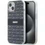 DKNY DKHMP15MHRHSEK „Hard Case“ „iPhone 15 Plus“ / „14 Plus“ 6,7 inch juodas, IML „Mono & Stripe“ su „MagSafe“