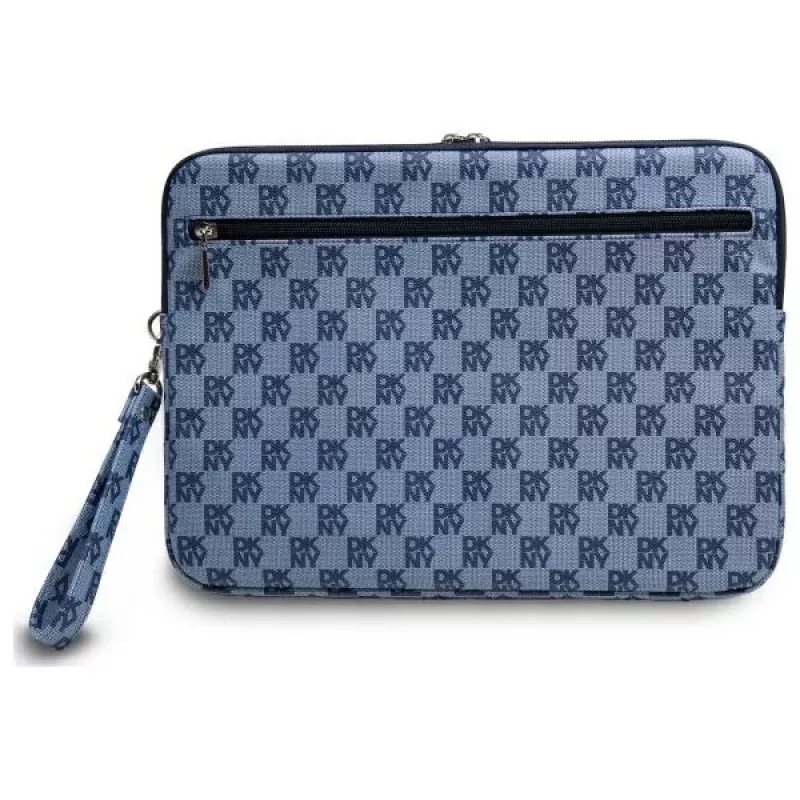 DKNY Sleeve DKCS14PVSHLB 14 colių mėlynas languotas raštas su spausdintomis juostelėmis nešiojamojo kompiuterio dėklas