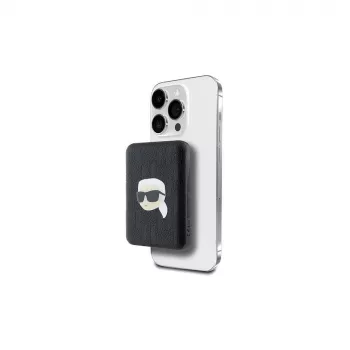 KARL LAGERFELD KLPB5FPGKSKIHK Belaidis maitinimo bankas 5000mAh 15W MagSafe Juodas