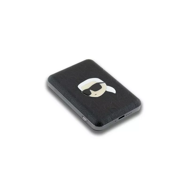 KARL LAGERFELD KLPB5FPGKSKIHK Belaidis maitinimo bankas 5000mAh 15W MagSafe Juodas