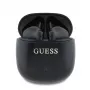 Guess GUTWSJ14ESGKTWS belaidės ausinės True Wireless Bluetooth 5.3 su įkrovimo dėklu, juodos, klasikinis logotipo raštas