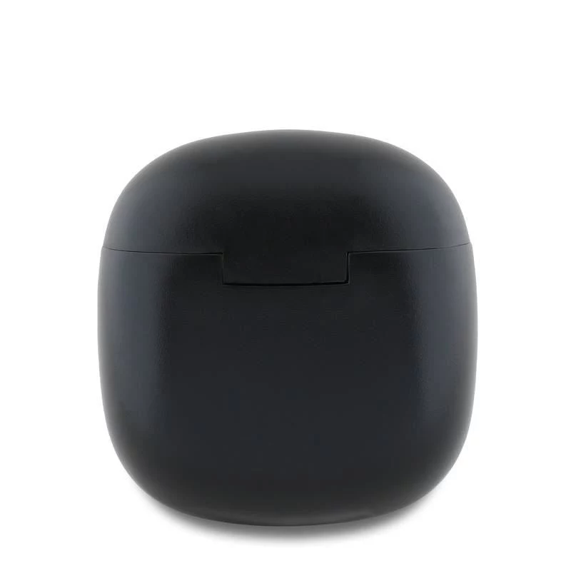 Guess GUTWSJ14ESGKTWS belaidės ausinės True Wireless Bluetooth 5.3 su įkrovimo dėklu, juodos, klasikinis logotipo raštas
