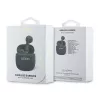 Guess GUTWSJ14ESGKTWS belaidės ausinės True Wireless Bluetooth 5.3 su įkrovimo dėklu, juodos, klasikinis logotipo raštas